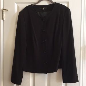 Francess Rita Black Buttoned Dress Jacket